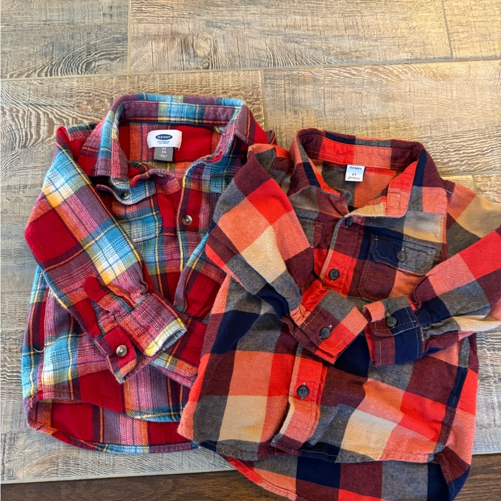 Old Navy 2t Boy Shirts, Flannel